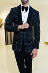 Midnight Etch tuxedo suit