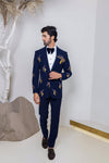 Midnight Etch tuxedo suit