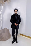 Black Bloom tuxedo suit
