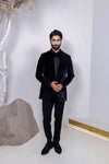 Black Bloom tuxedo suit