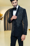Echelon Black tuxedo suit