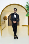 Echelon Black tuxedo suit