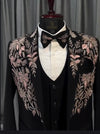Midnight Blossom Tuxedo Suit