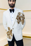 Aristov white tuxedo suit