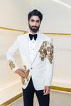 Aristov white tuxedo suit