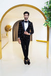 Midnight Brocade tuxedo suit