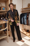 Flame tuxedo suit