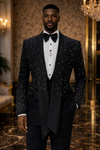 Diam Black Cascade Suit