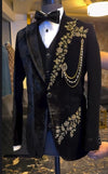 Majestic Gold Noir Tuxedo Suit