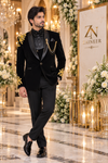 Golden Crest Tuxedo Suit