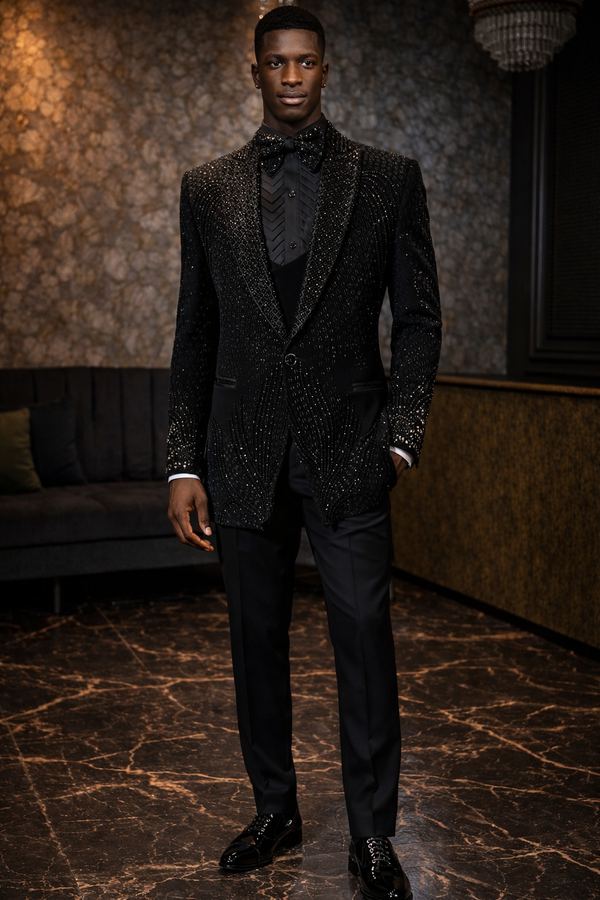 Cosmic Noir Tuxedo Suit