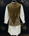 shahi nehru jacket with kurta set