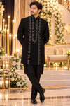 Black Sovereign Sherwani Suit