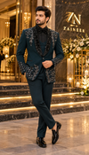 Obsidian Emerald Tuxedo Suit