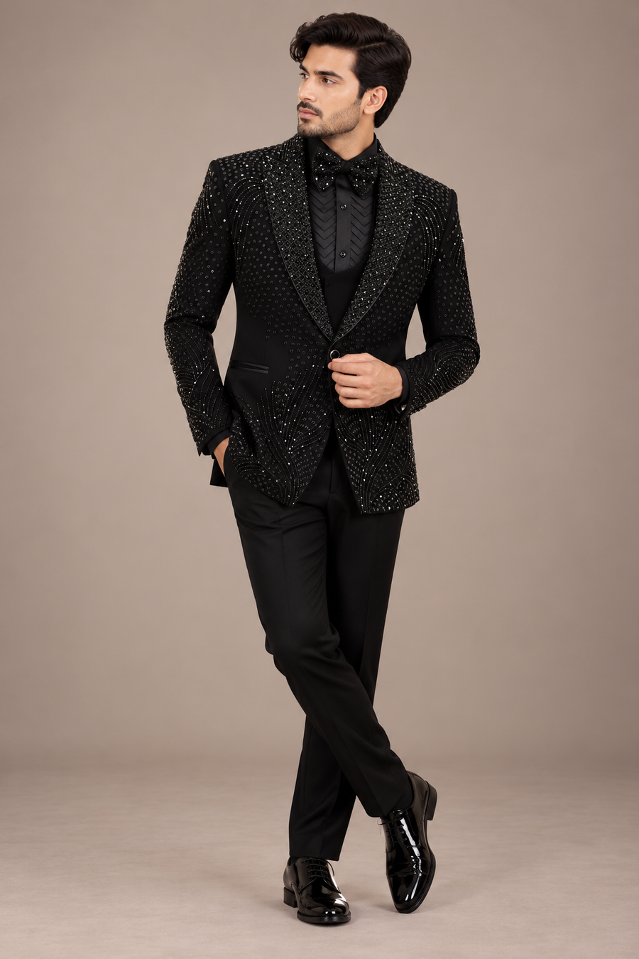 Cosmic Noir Tuxedo Suit