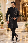 Noir Bloom Sherwani Suit