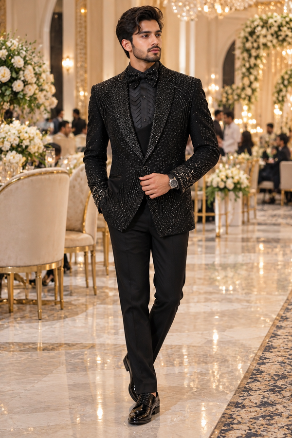 Cosmic Noir Tuxedo Suit