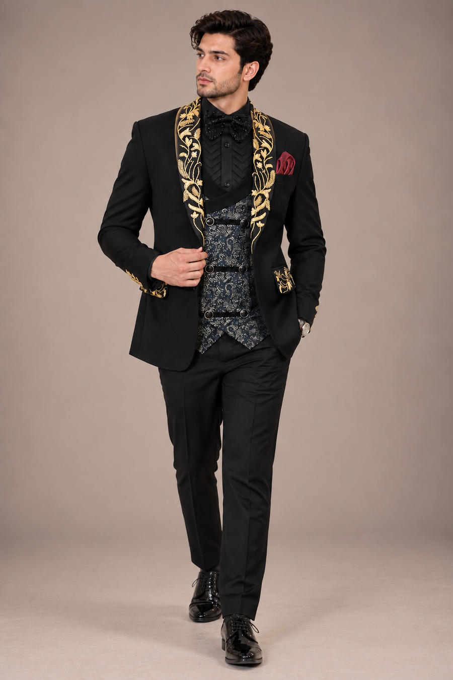 Golden Regent Tuxedo Suit