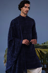Daniyaal Navy Blue Kurta Set