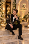 Wreath tuxedo suit