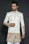 Ivory Jodhpuri Suit for men, Jodhpuri Embroidered Sherwani for Men, Jodhpuri Suit, Jodhpuri coat, Wedding Sherwani Men, Made to order