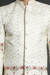 Ivory Jodhpuri Suit for men, Jodhpuri Embroidered Sherwani for Men, Jodhpuri Suit, Jodhpuri coat, Wedding Sherwani Men, Made to order