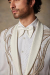 Aura White Tuxedo Suit