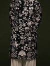 Vasu Black Kurta Set with Patiyala and Dupatta