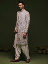 Sada Powder Blue Kurta Set with Patiyala and Dupatta