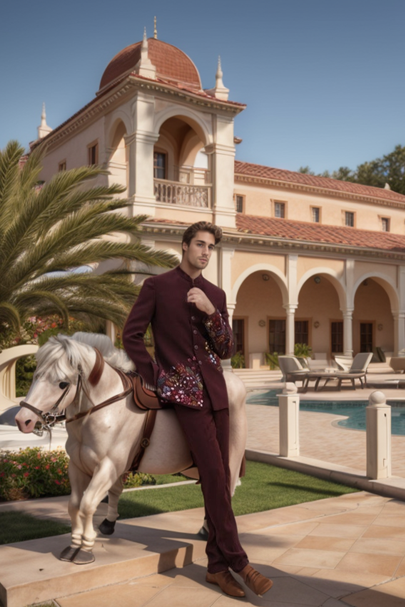 Task-29887465-1-1 Vaasir jodhpuri mens suit - Image 1