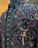 Blue Jodhpuri Suit for men, Embroidered Sherwani for Men, Indian Wedding Dress for Grooms, Custom Groomsmen outfit, Indian Diwali Outfit - Image 3