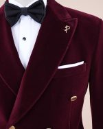 Velvet Crest tuxedo suit - Image 4