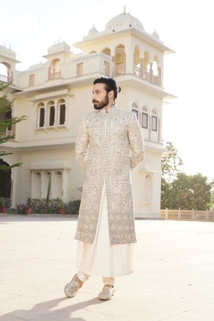 Sultan’s Weave sherwani set