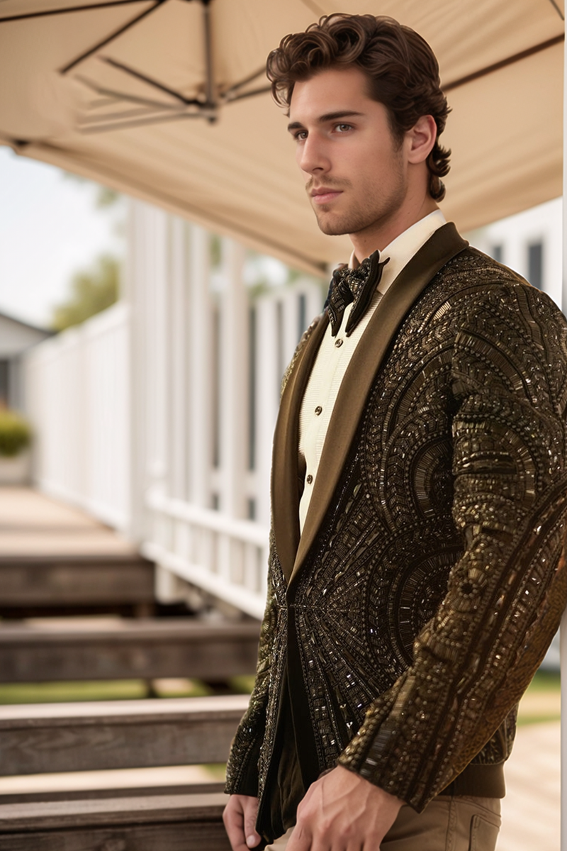 (16) Trim tuxedo suit - Image 1