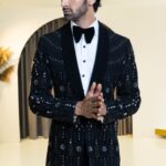 Midnight Etch tuxedo suit