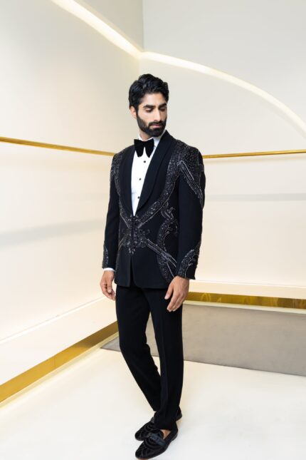 Woven Shadows tuxedo suit