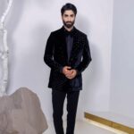 The Black Bloom tuxedo suit