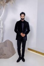 The Black Bloom tuxedo suit