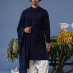 Daniyaal Navy Blue Kurta Set