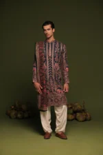 Taranj Multi Kurta patiyala set with dupatta - Image 6