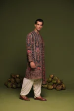 Taranj Multi Kurta patiyala set with dupatta - Image 4