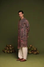 Taranj Multi Kurta patiyala set with dupatta - Image 9