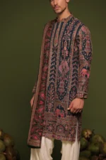 Taranj Multi Kurta patiyala set with dupatta - Image 5
