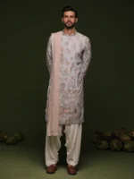 Sada Powder Blue Kurta Set with Patiyala and Dupatta