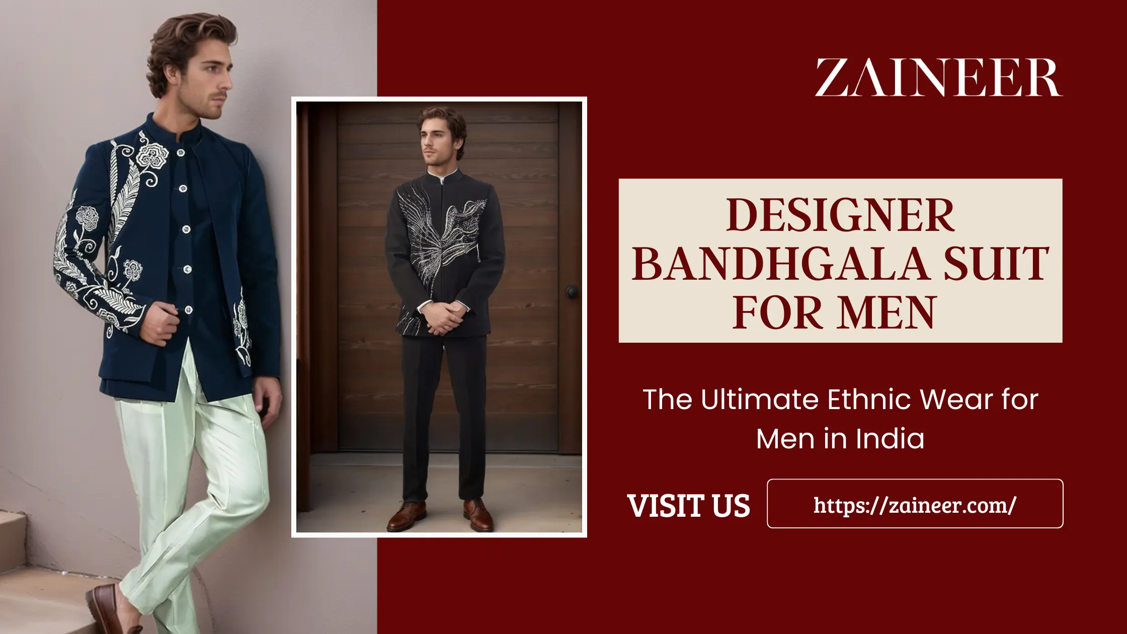 Designer Bandhgala Suit for Men